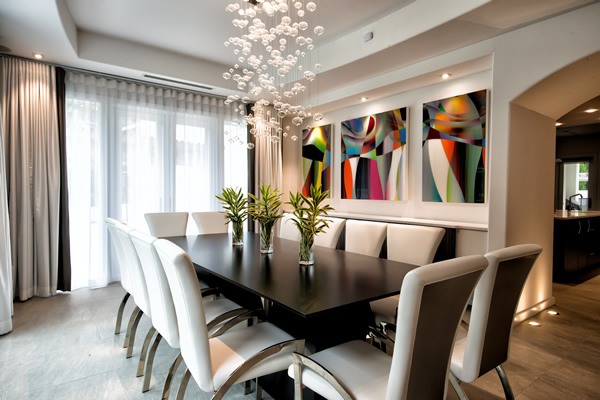 Vibrant Dining Area designed by Jeff Mifsud, Interior Classics, Interior Design Atlanta