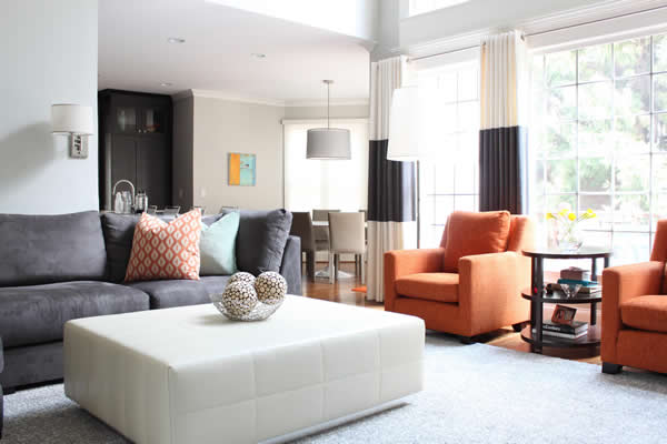 Stylish, Contemporary Living Area designed by Jeff Mifsud, Interior Classics, Interior Design Atlanta