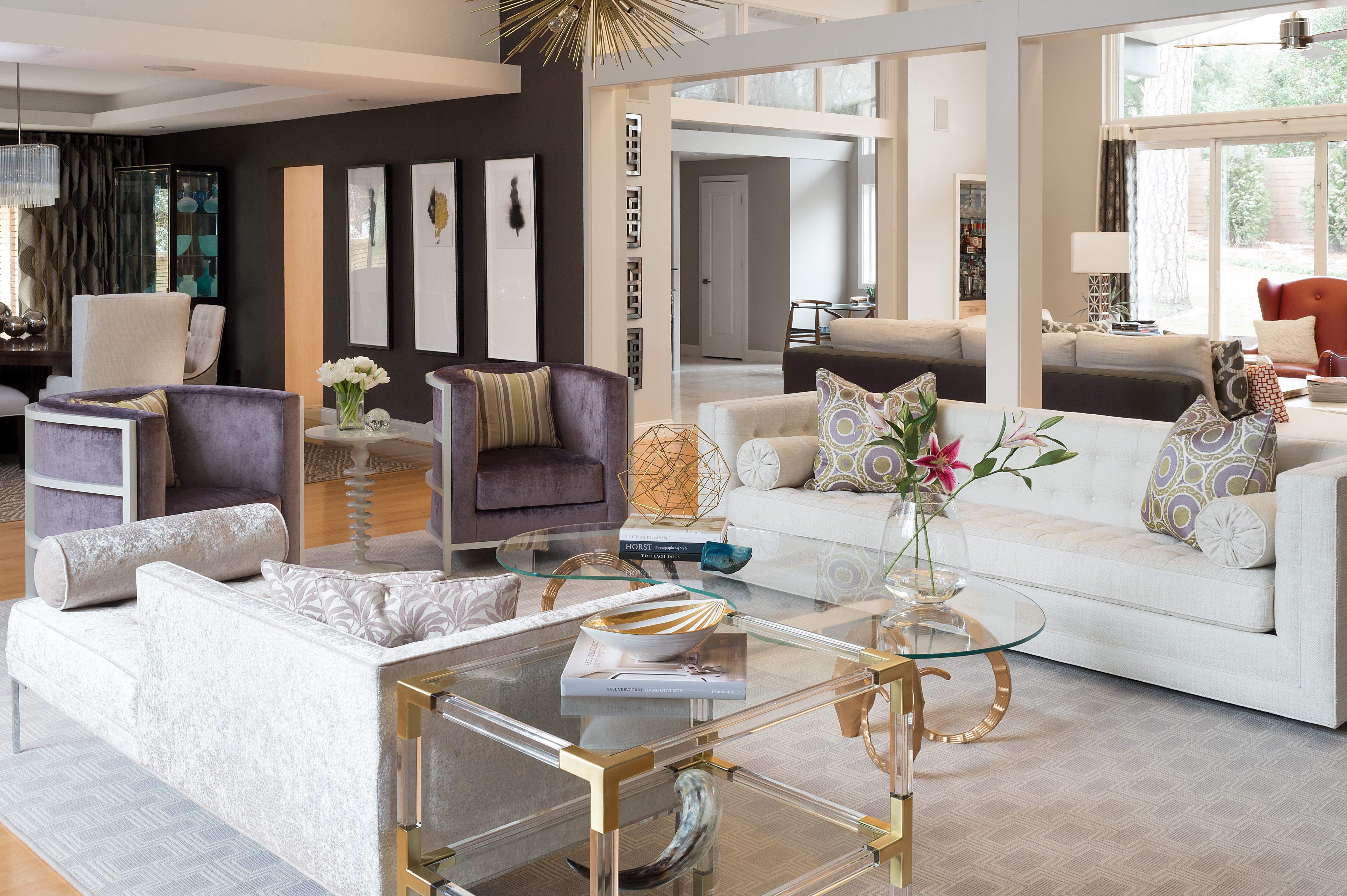 Beautiful, Modern Living Room designed by Jeff Mifsud, Interior Classics | Interior Design Atlanta